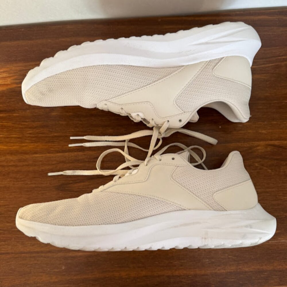 Reebok Mens Size 11 Beige Athleisure Running Sneakers Lightweight Comfort - Picture 4 of 7